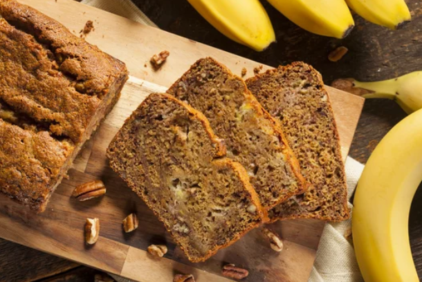 Banana Bread Without Baking Soda or Powder