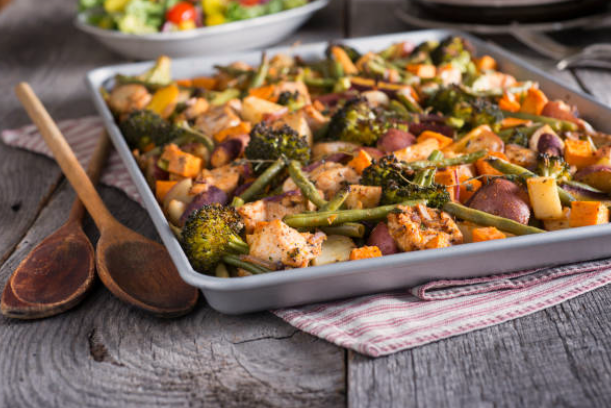 Green Bean and Chicken Sheet Pan Dinner