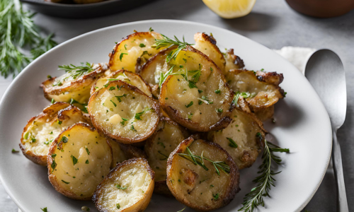 Crispy Smashed Potatoes with Herbs