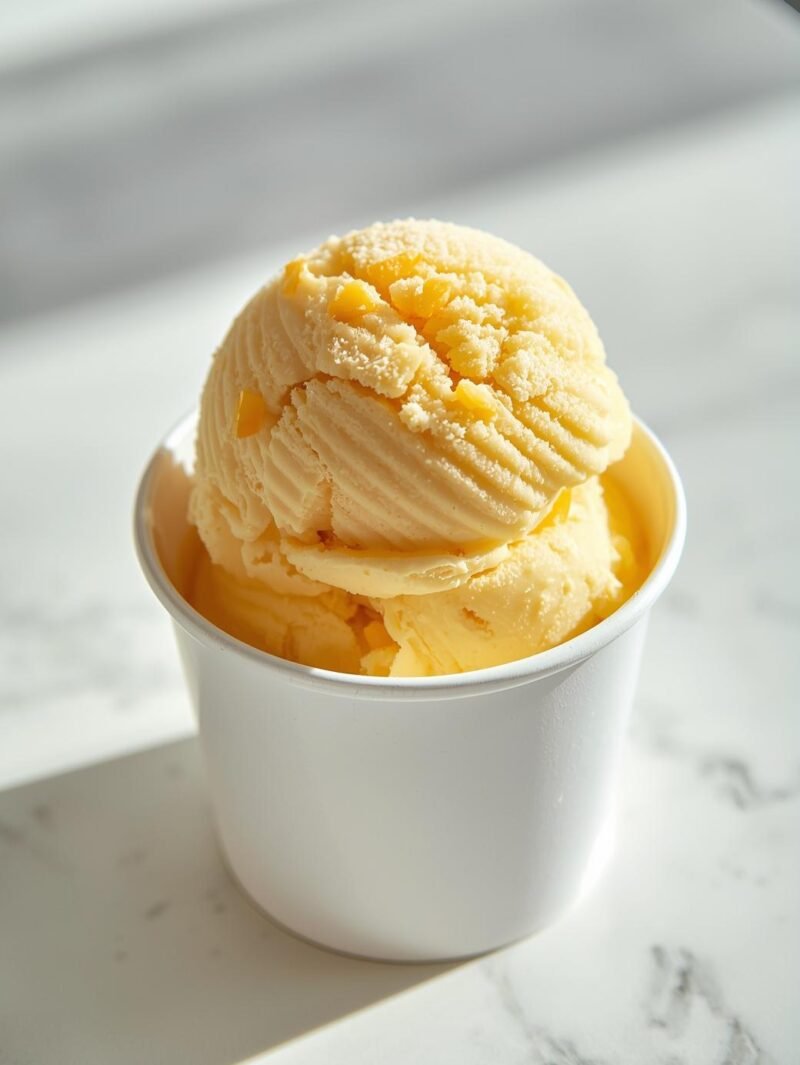 Creamy Coconut Mango Ice Cream