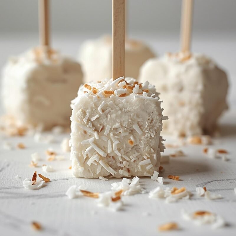 Vegan Marshmallow-Coconut Cream Pops Recipe