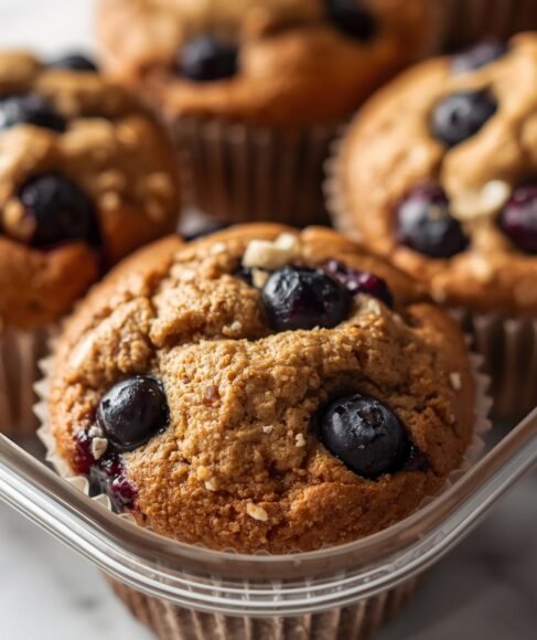 Vegan Blueberry Cream Cheese Muffins