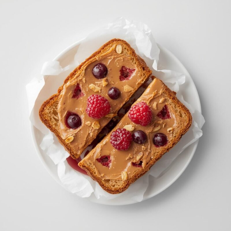 Almond Butter and Berry Sandwich