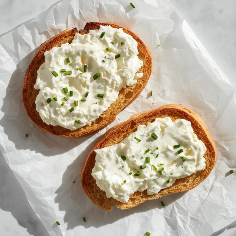 Cottage Cheese and Chive Toast