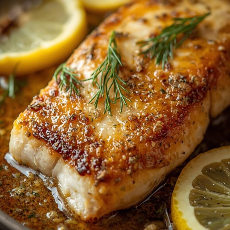 Lemon Dill Baked Halibut