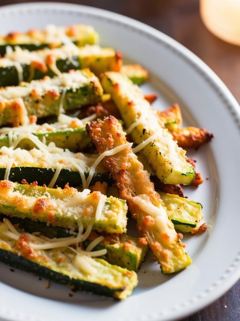 Crispy Parmesan Zucchini Fries 