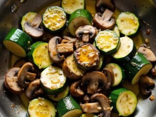 Garlic Butter Zucchini and Mushrooms