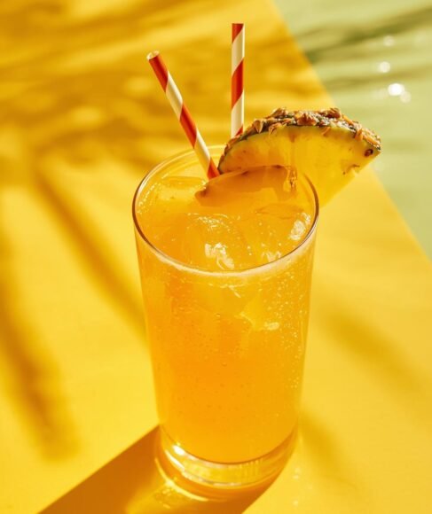 Tropical Pineapple Mango Rum Punch Drink Recipe