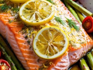Baked Salmon with Lemon