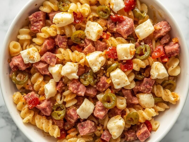 Antipasto Cavatappi With Peppers