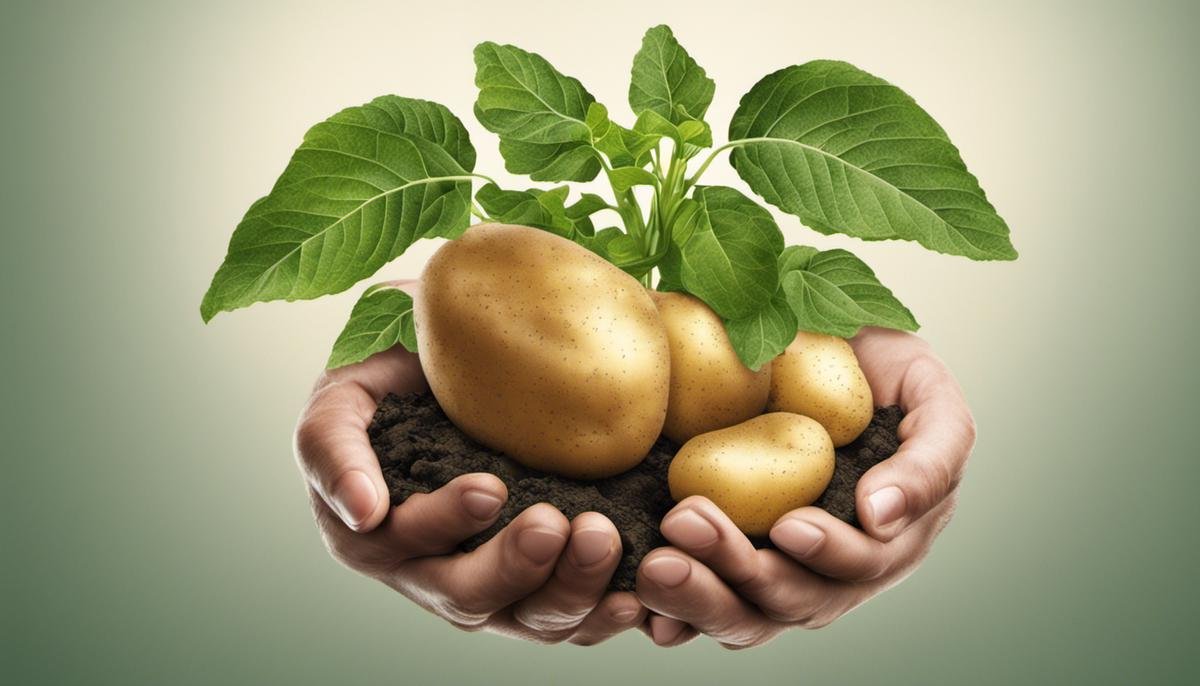 Potato Growing in Buckets